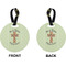 Easter Cross Circle Luggage Tag (Front + Back)