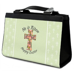 Easter Cross Classic Tote Purse w/ Leather Trim