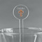 Easter Cross 5.5" Round Plastic Stir Sticks - Clear