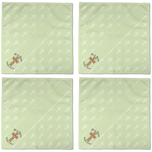 Easter Cross Cloth Napkins - Personalized Dinner (APPROVAL) Set of 4