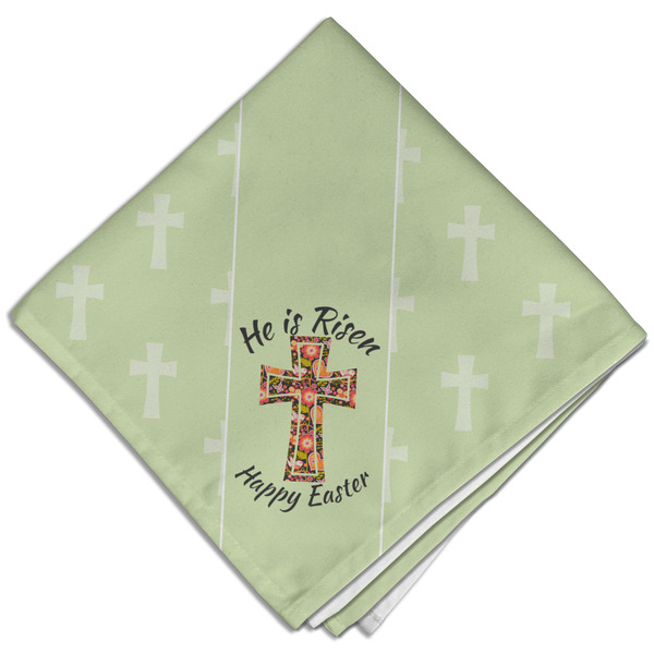 Custom Easter Cross Cloth Dinner Napkin - Single