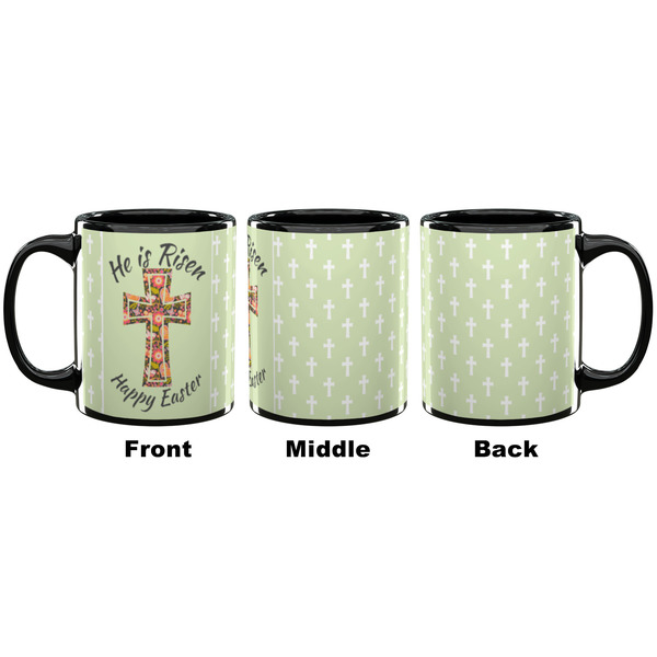 Easter Cross Coffee Mug - 11 oz - Black APPROVAL
