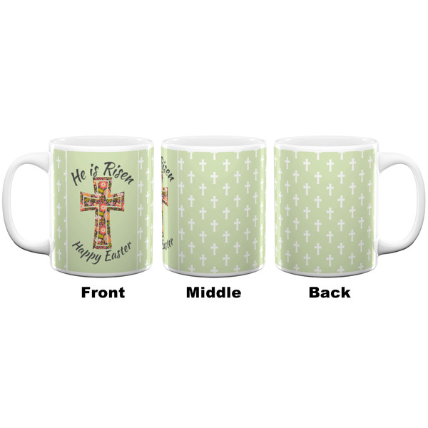 Easter Cross Coffee Mug - 11 oz - White APPROVAL