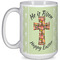 Easter Cross Coffee Mug - 15 oz - White Full