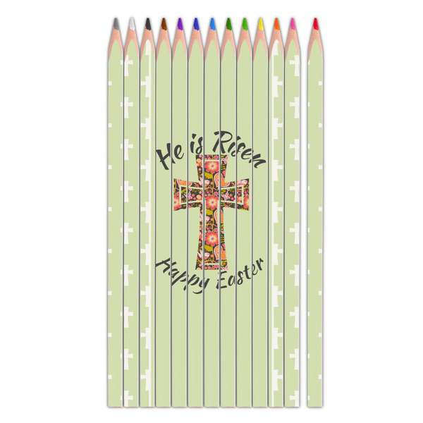 Custom Easter Cross Colored Pencils