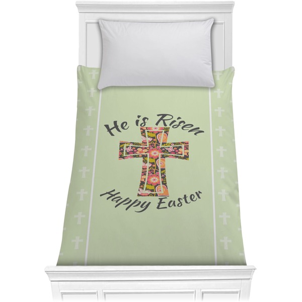 Custom Easter Cross Comforter - Twin