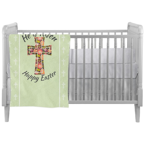 Custom Easter Cross Crib Comforter / Quilt
