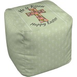 Easter Cross Cube Pouf Ottoman