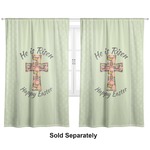 Easter Cross Curtain Panel - Custom Size