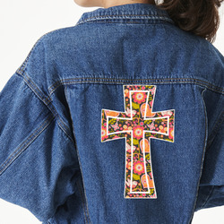 Easter Cross Twill Iron On Patch - Custom Shape - 3XL