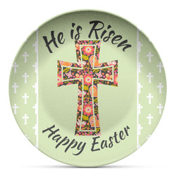 Easter Cross Microwave Safe Plastic Plate - Composite Polymer