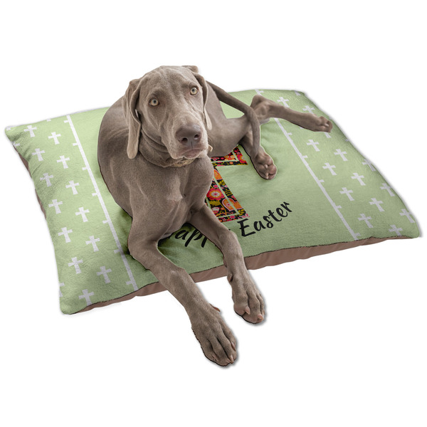 Custom Easter Cross Dog Bed - Large