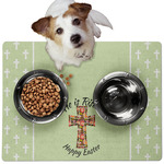 Easter Cross Dog Food Mat - Medium