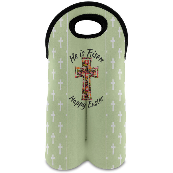 Custom Easter Cross Wine Tote Bag (2 Bottles)