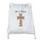 Easter Cross Drawstring Backpack - Sweatshirt Fleece - Double Sided