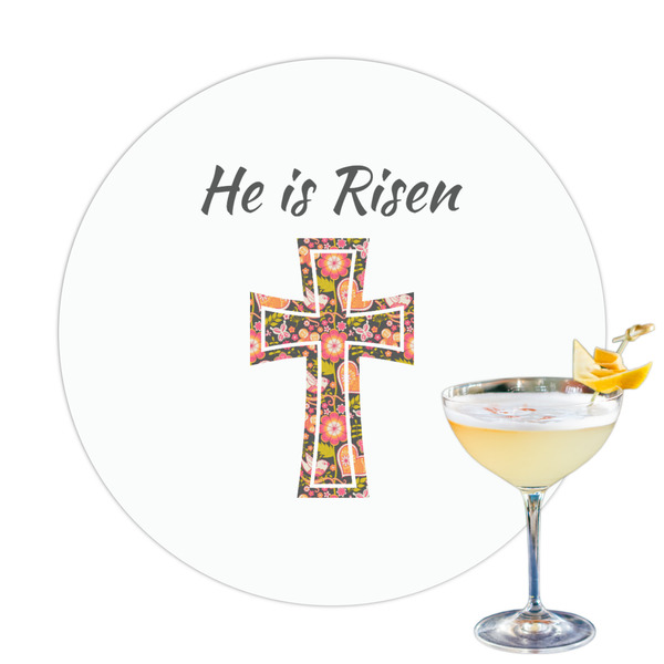 Custom Easter Cross Printed Drink Topper