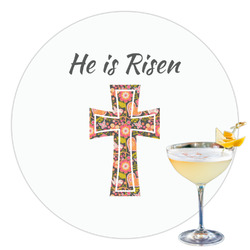 Easter Cross Printed Drink Topper - 3.5"