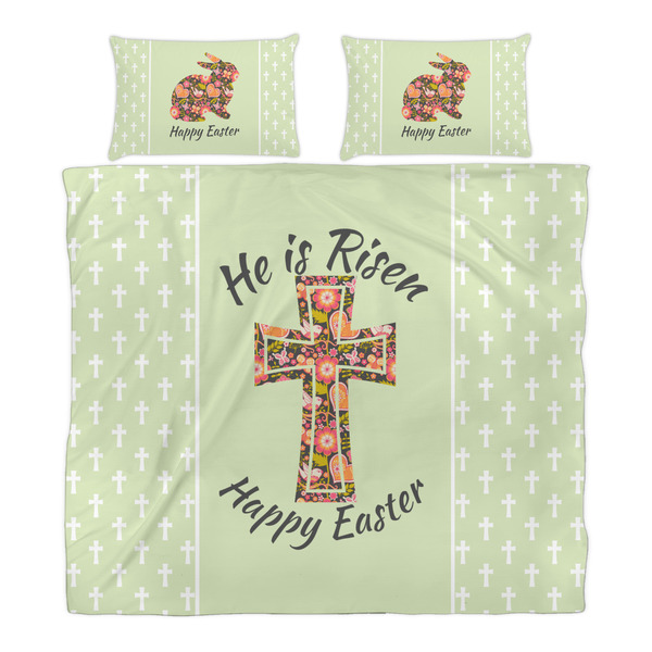Easter Cross Duvet Cover Set - King - Alt Approval