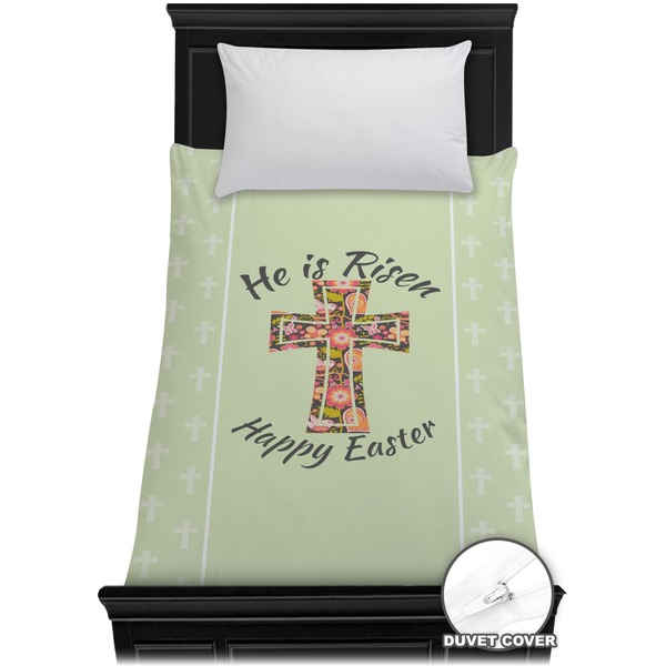 Custom Easter Cross Duvet Cover - Twin