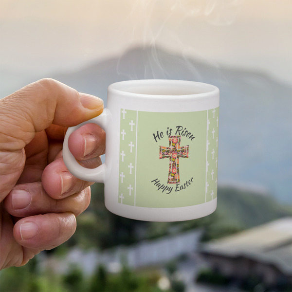 Custom Easter Cross Single Shot Espresso Cup - Single