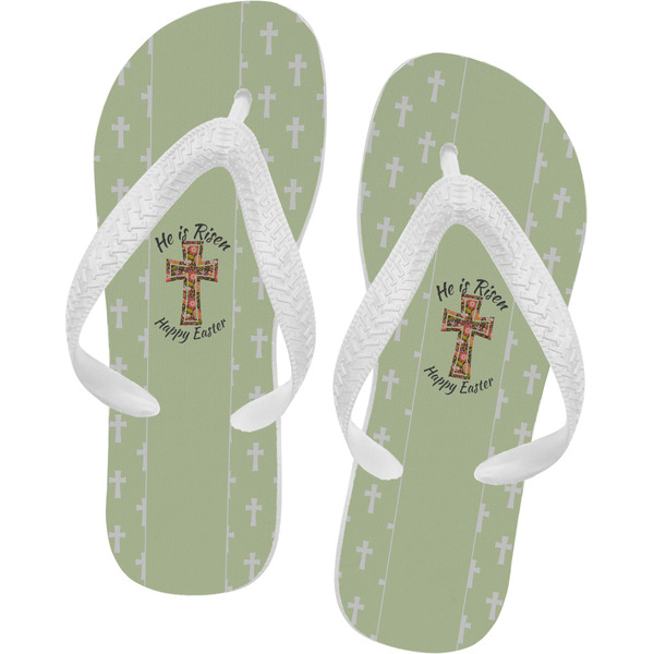 Custom Easter Cross Flip Flops - Small