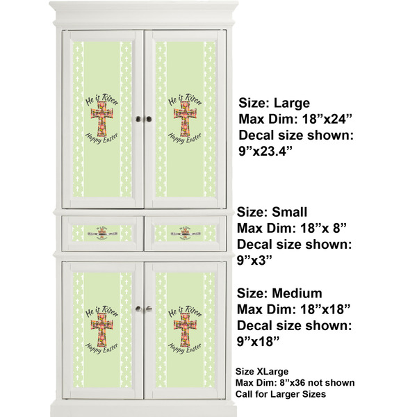 Easter Cross Full Cabinet (Show Sizes)