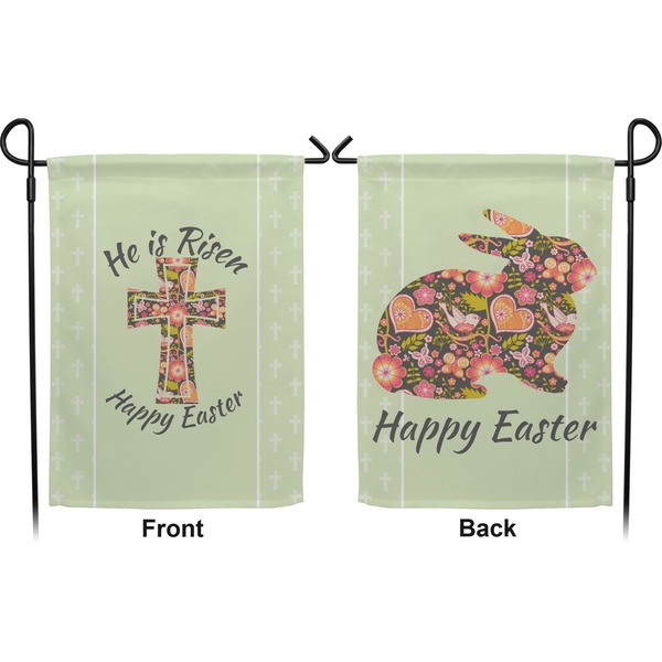 Easter Cross Garden Flag - Double Sided Front and Back