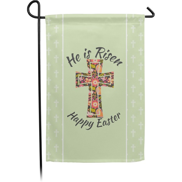 Custom Easter Cross Small Garden Flag - Double Sided