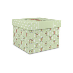 Easter Cross Gift Box with Lid - Canvas Wrapped - Small