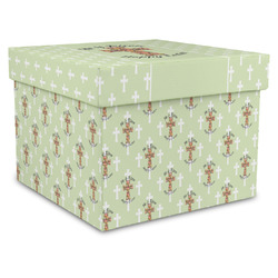 Easter Cross Gift Box with Lid - Canvas Wrapped - XX-Large