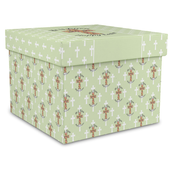 Custom Easter Cross Gift Box with Lid - Canvas Wrapped - XX-Large
