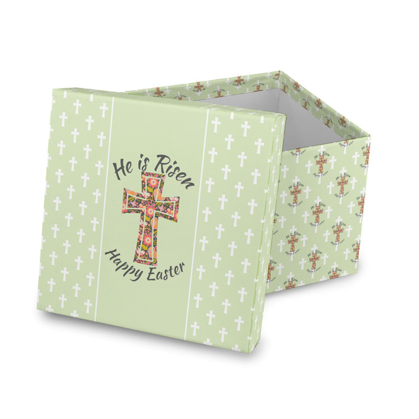 Custom Easter Cross Gift Box with Lid - Canvas Wrapped