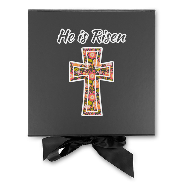 Easter Cross Gift Boxes with Magnetic Lid - Black - Approval