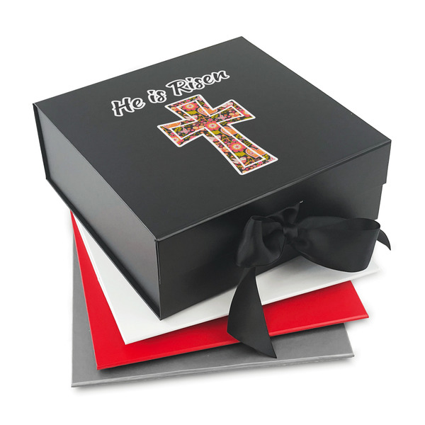 Custom Easter Cross Gift Box with Magnetic Lid