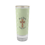 Easter Cross 2 oz Shot Glass -  Glass with Gold Rim - Single
