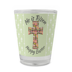 Easter Cross Glass Shot Glass - 1.5 oz - Set of 4