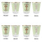 Easter Cross Glass Shot Glass - with gold rim - Set of 4 - APPROVAL