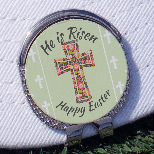 Custom Easter Cross Golf Ball Marker - Hat Clip
