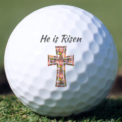 Easter Cross Golf Balls - Non-Branded - Set of 3