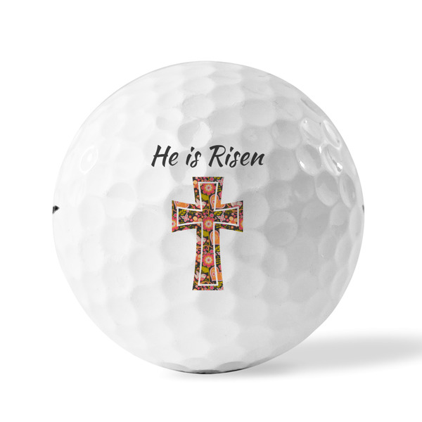 Easter Cross Golf Balls - Titleist - Set of 3 - FRONT