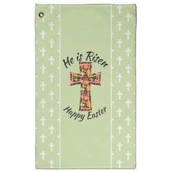 Easter Cross Golf Towel - Poly-Cotton Blend