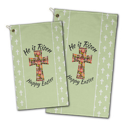 Easter Cross Golf Towel - Poly-Cotton Blend