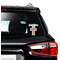 Easter Cross Graphic Car Decal (On Car Window)