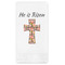 Easter Cross Guest Napkin - Front View