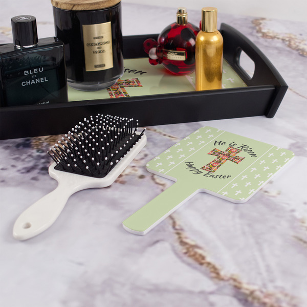 Easter Cross Hand Mirror - With Hair Brush