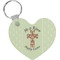 Easter Cross Heart Plastic Keychain