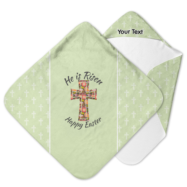 Custom Easter Cross Hooded Baby Towel