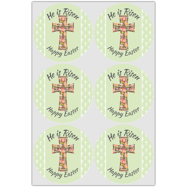 Easter Cross Icing Circle - Large - Set of 6