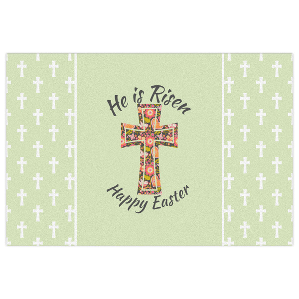 Easter Cross Indoor / Outdoor Rug - 2'x3' - Front Flat