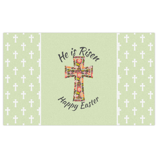 Easter Cross Indoor / Outdoor Rug - 3'x5' - Front Flat